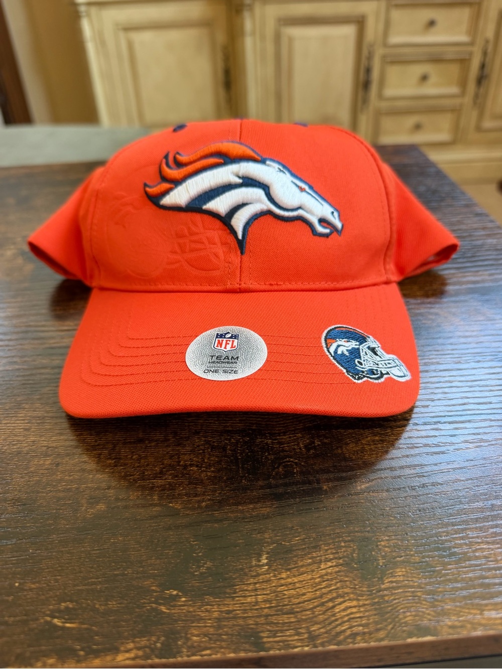 Brand NEW Denver Broncos Hat Cap NFL Team Apparel ONE SIZE Adjustable